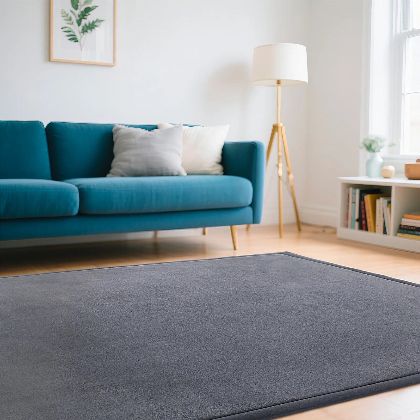 Modern Coral Velvet Carpet Soft Non-Slip Living Room Bedroom Carpet Large Area Children's Play Floor Mat For Home Decor