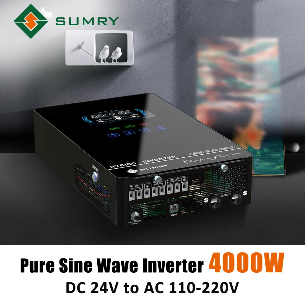 Sumry 4000W Off Grid Hybrid Inverter 24V Pure Sine Wave