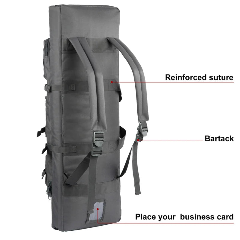 LQARMY Tactical Double Rifle Case Backpack With Molle Compartments