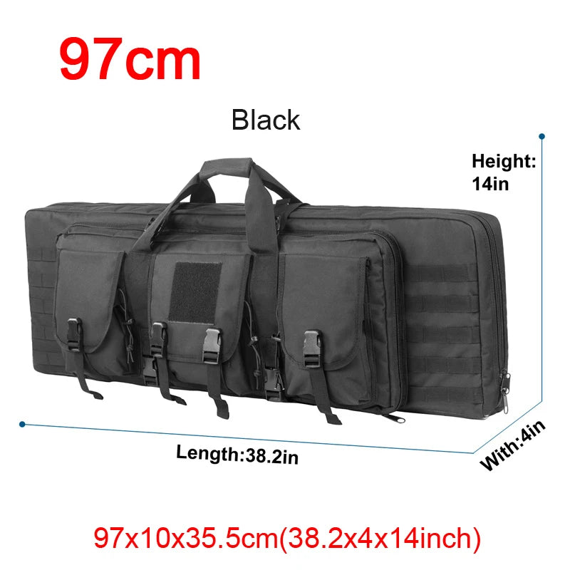 LQARMY Tactical Double Rifle Case Backpack With Molle Compartments