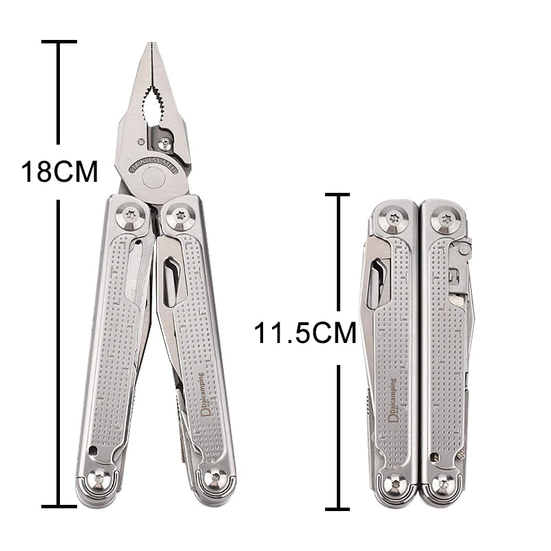 Daicamping Stainless Steel Folding Multitool Plier Clamp