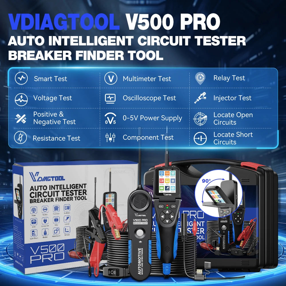 VDIAGTOOL V500PRO 2-in-1 Automotive Power Probe With Multimeter Oscilloscope