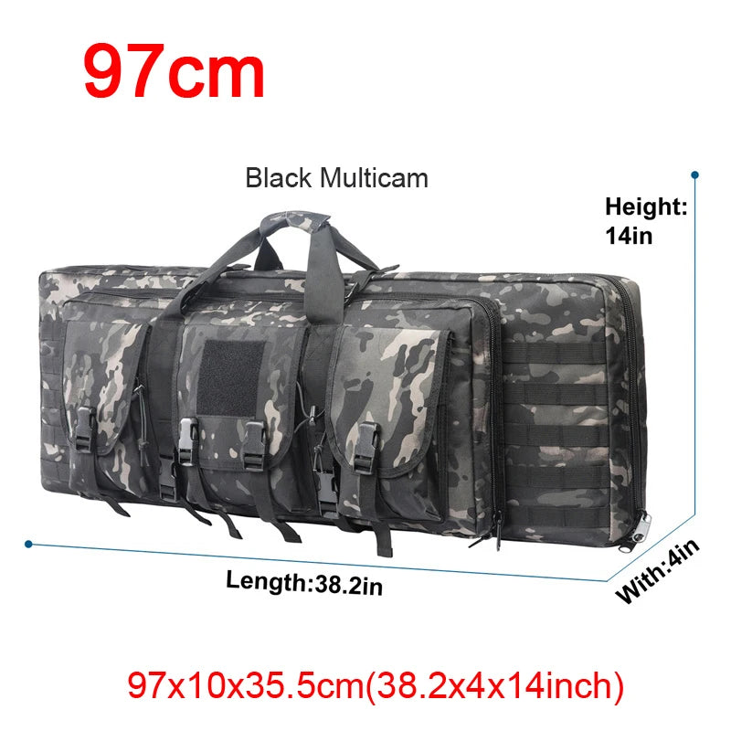 LQARMY Tactical Double Rifle Case Backpack With Molle Compartments