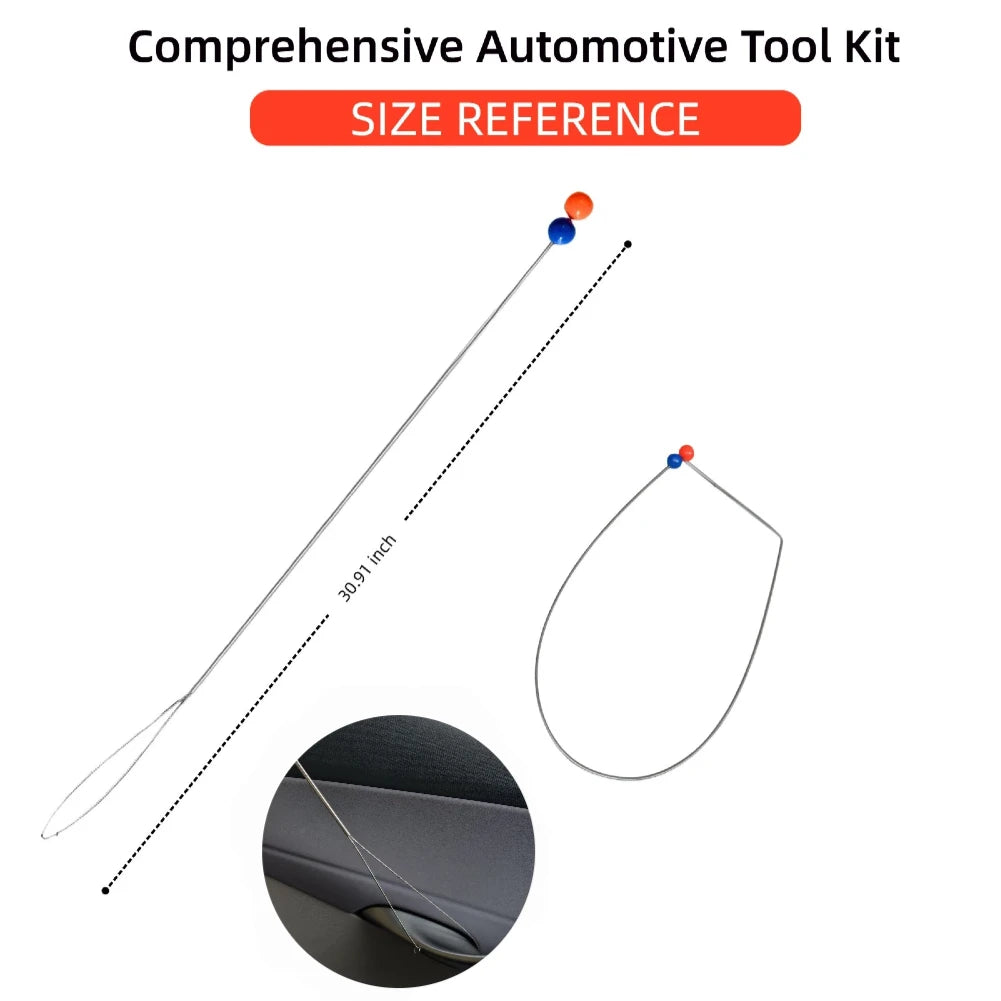 Emergency Car Door Unlock Tool With J Hook Air Wedge