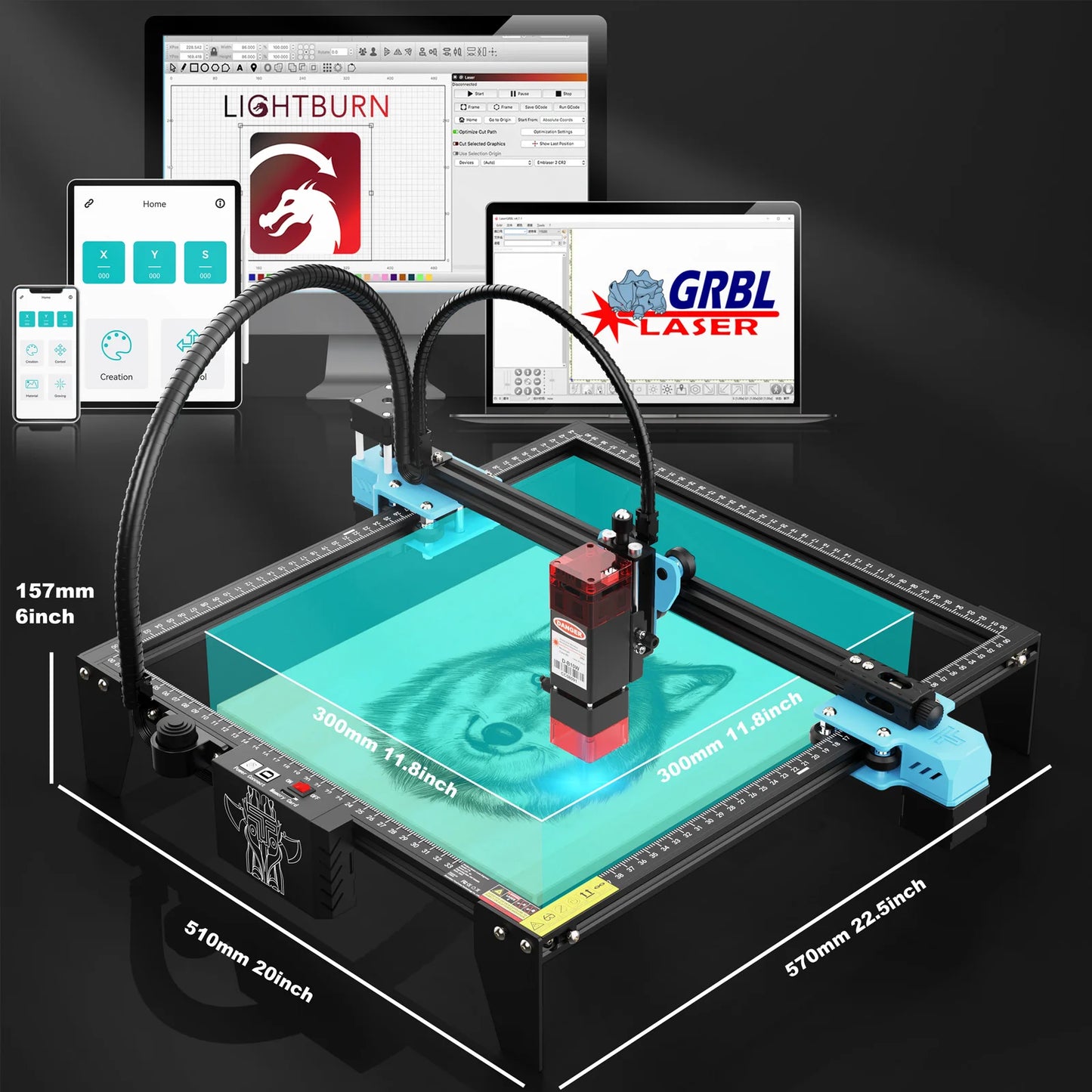 Two Trees TTS-10 Pro 80W Laser Engraver CNC Wood Cutter