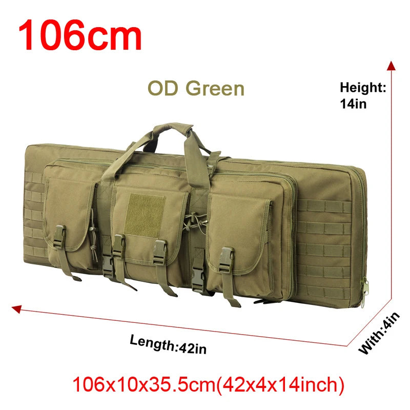 LQARMY Tactical Double Rifle Case Backpack With Molle Compartments