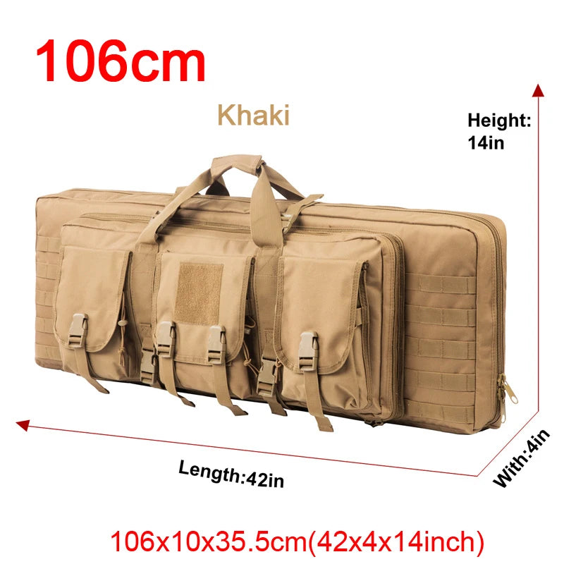 LQARMY Tactical Double Rifle Case Backpack With Molle Compartments