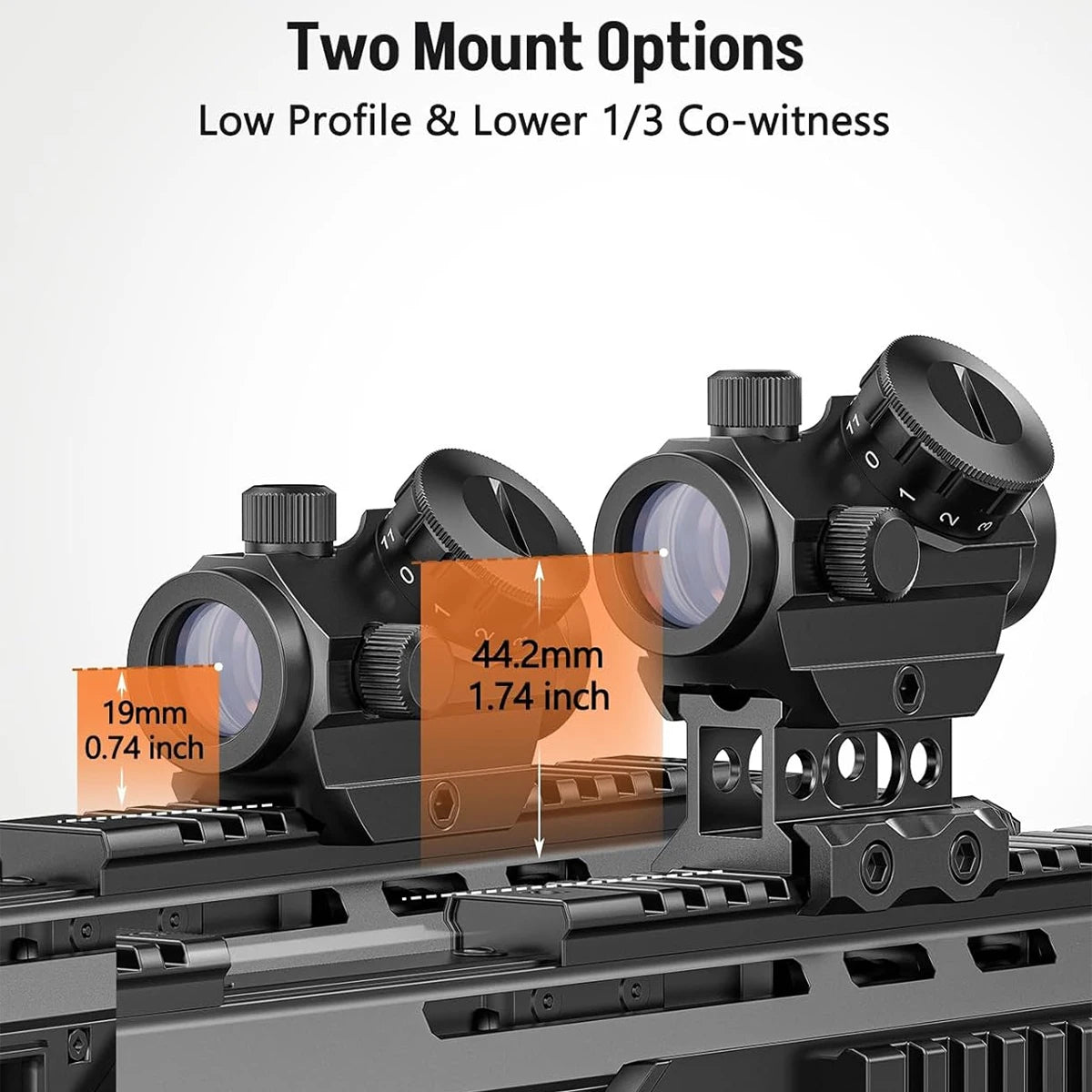 Lambul Tactical Red Dot Sight And Secure Mount For Rifles