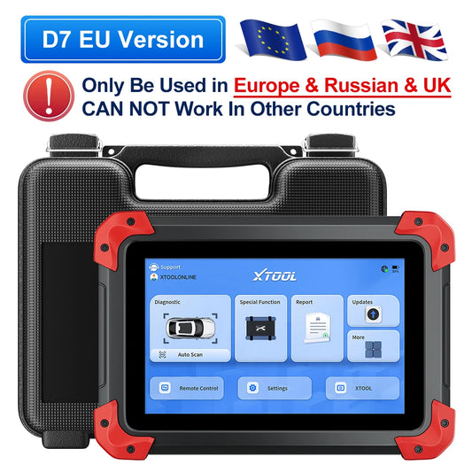 XTOOL D7 OBD2 Scanner All System Diagnostic Tools Key Programming ECU Coding Active Test 36+ Services CAN FD 3 Year Free Update