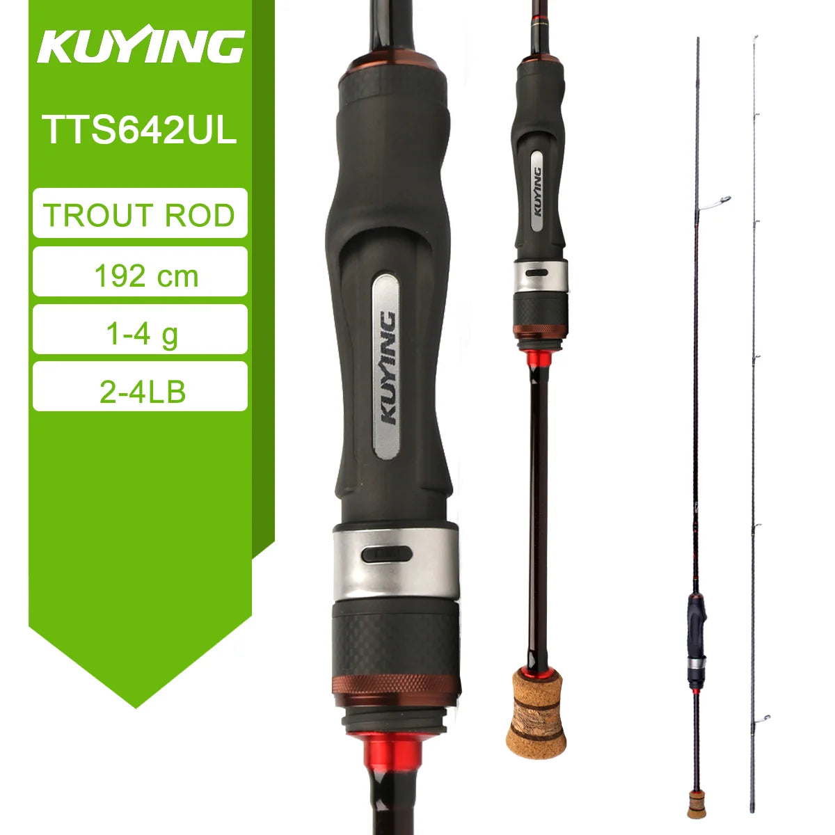 Kuying Teton Carbon Fast Action Casting Lure Rod Fuji Guides