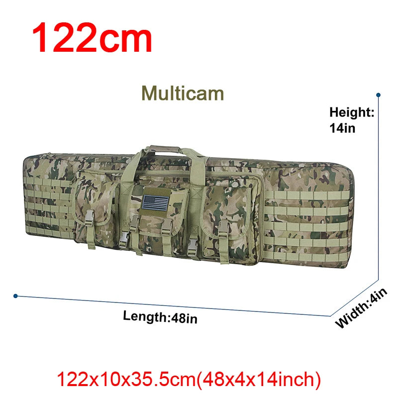 LQARMY Tactical Double Rifle Case Backpack With Molle Compartments