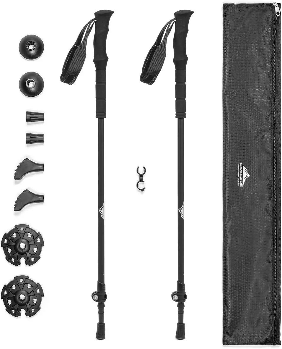 Carbon Fiber Trekking Poles Lightweight Adjustable With Quick Lock