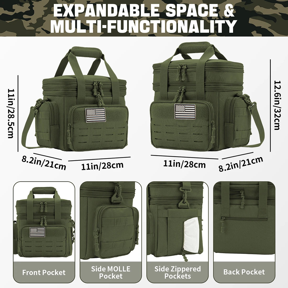 ReFire Gear Tactical Insulated Lunch Box Cooler Bag Leak Proof MOLLE