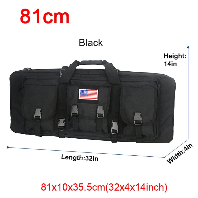LQARMY Tactical Double Rifle Case Backpack With Molle Compartments