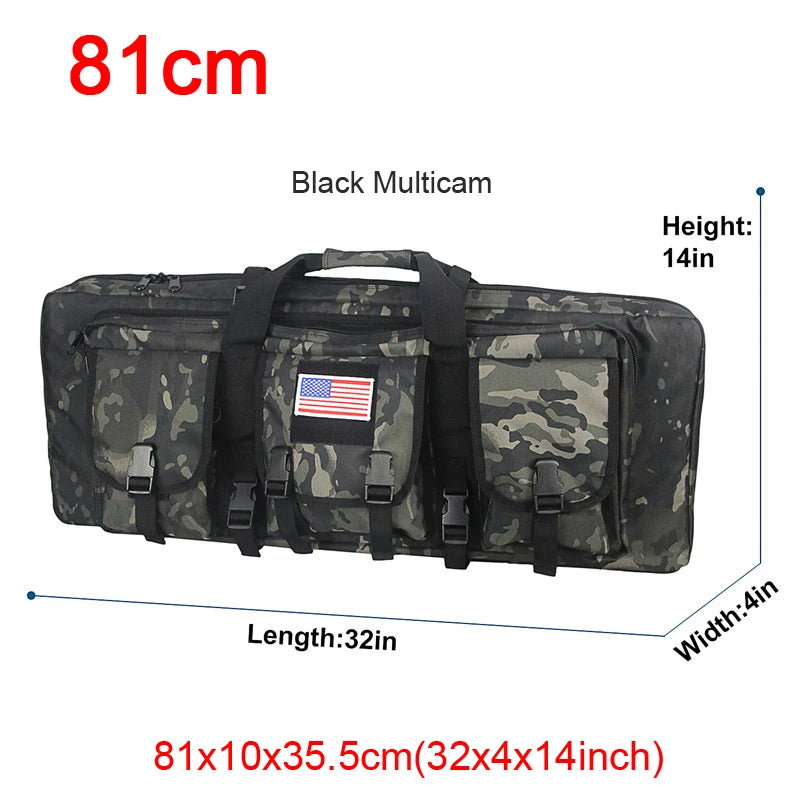 LQARMY Tactical Double Rifle Case Backpack With Molle Compartments