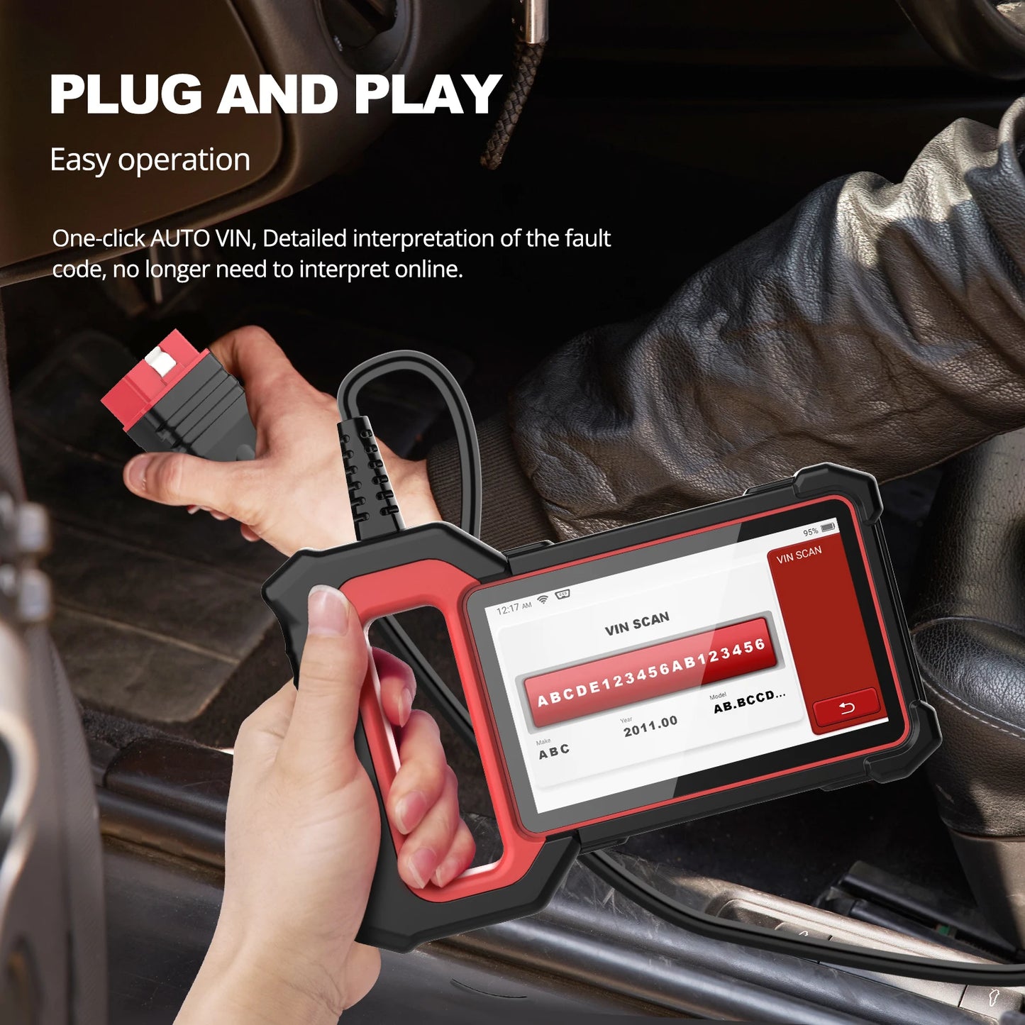 Thinkcar Thinkscan Plus S5 OBD2 Scanner Multi System Diagnostics Vin
