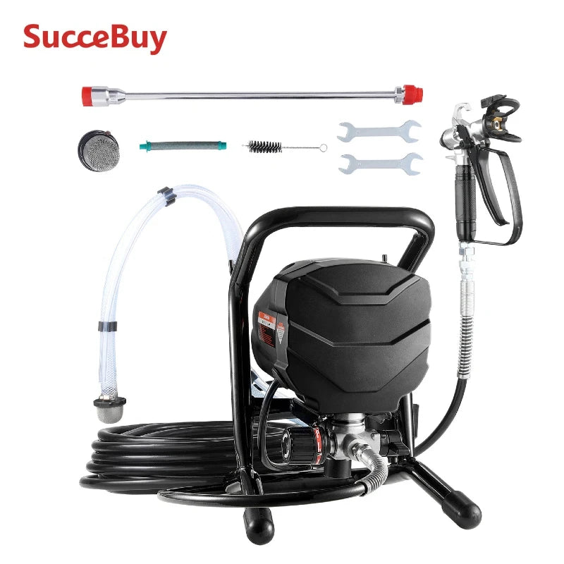 SucceBuy 650W Electric Stand Airless Paint Sprayer With Extension Rod