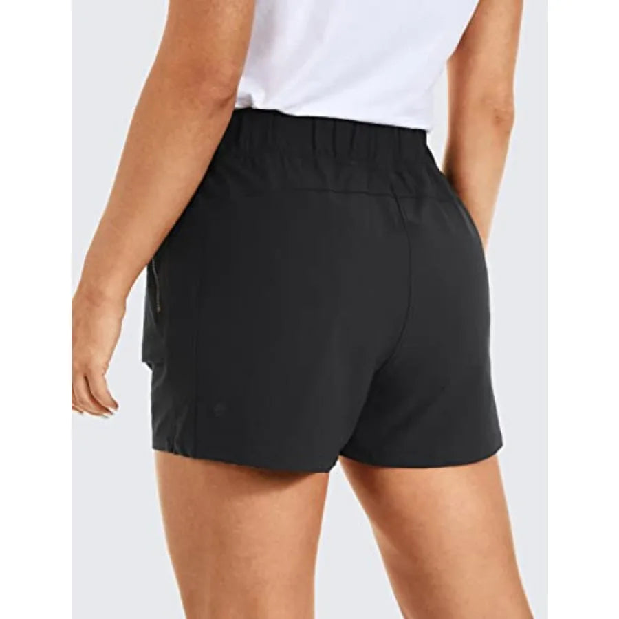 Women's Waterproof Hiking Shorts With Stretch And Zip Pockets