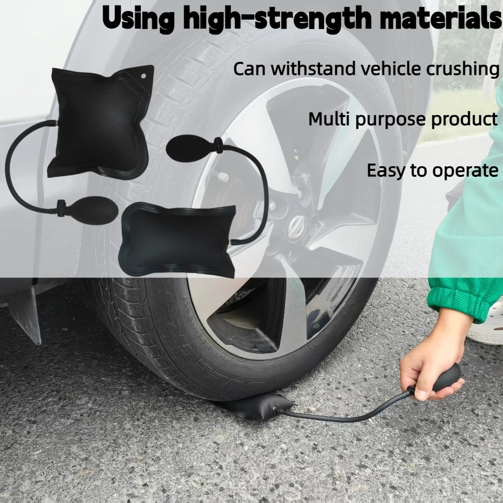 Emergency Car Door Unlock Tool With J Hook Air Wedge