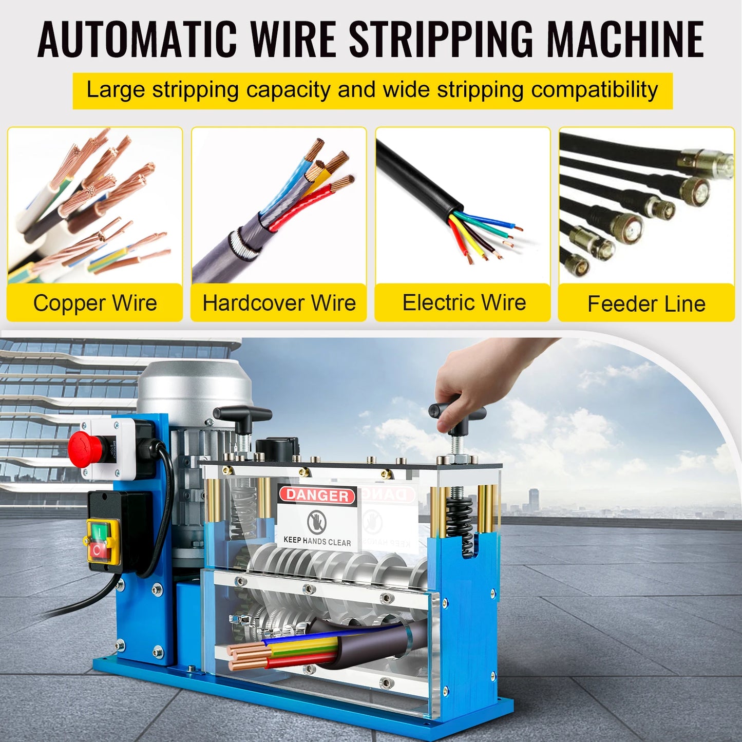 SucceBuy Electric Wire Stripping Machine Cable Stripper