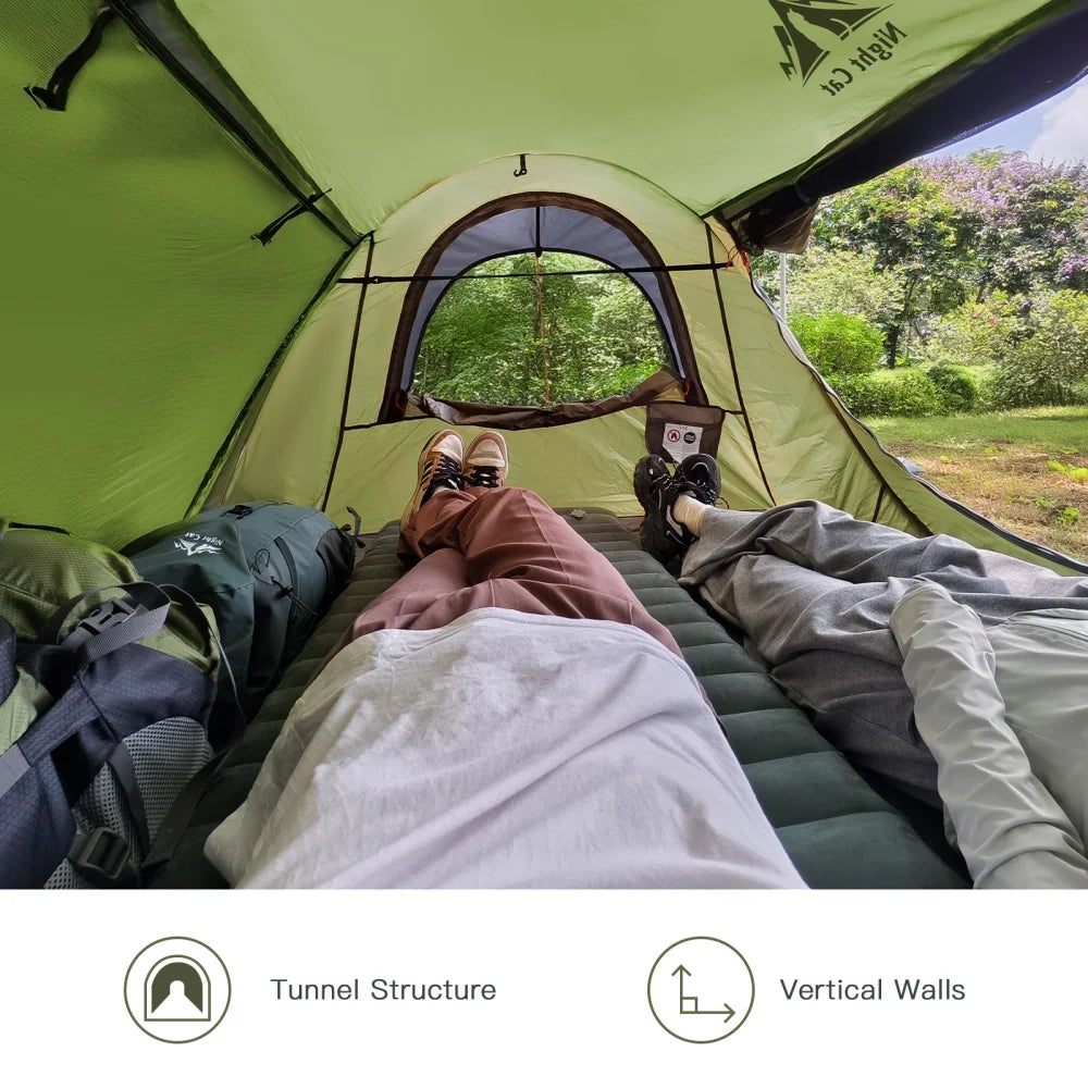 Night Cat Pop Up Two Person Tent With MosquitoNet Waterproof