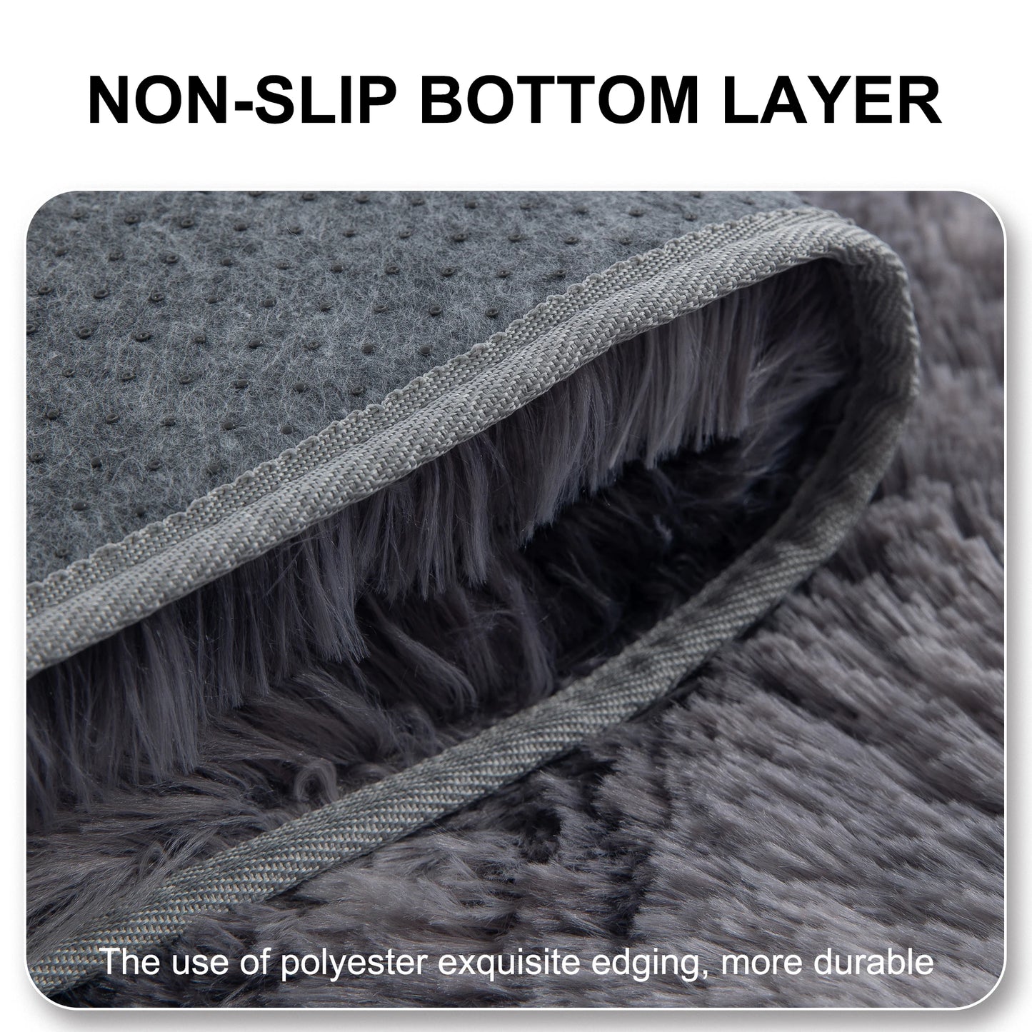 Ultra-Soft Puffy Rug, Bedroom & Living Room Indoor Floor Mat, Nursery Carpet, Children's Girls' Room Home Decor