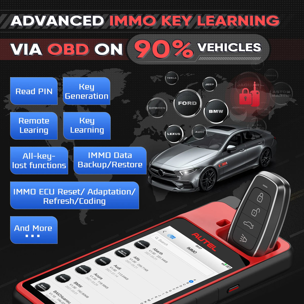 Autel MaxiIM XM100 Auto Key Programmer Tool With Lifetime Free Updates