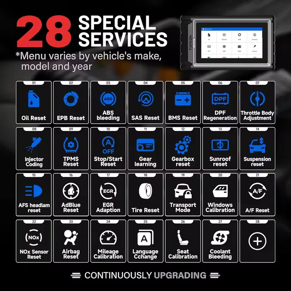 TOPDON Artidiag800 BT 2 Automotive Car Diagnostic Tool Full System OBD2 Scanner Lifetime Free Update Scan Tool VCI Repair Tool