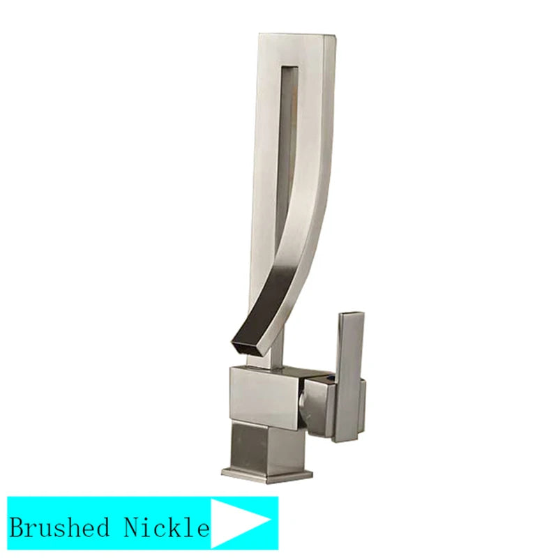 Wanmivezlo Brass Deck Mounted Waterfall Mixer Tap