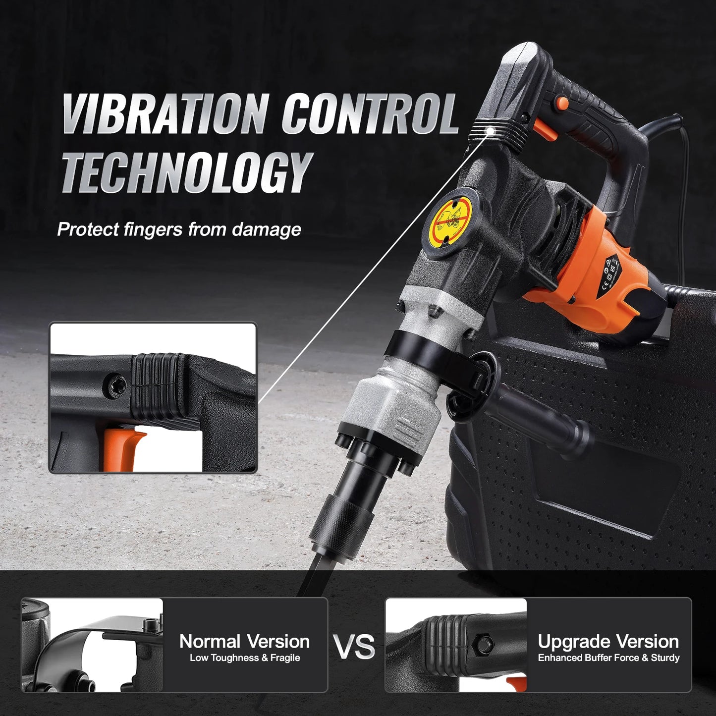 SucceBuy 1400W Demolition Jack Hammer Heavy Duty Electric Breaker