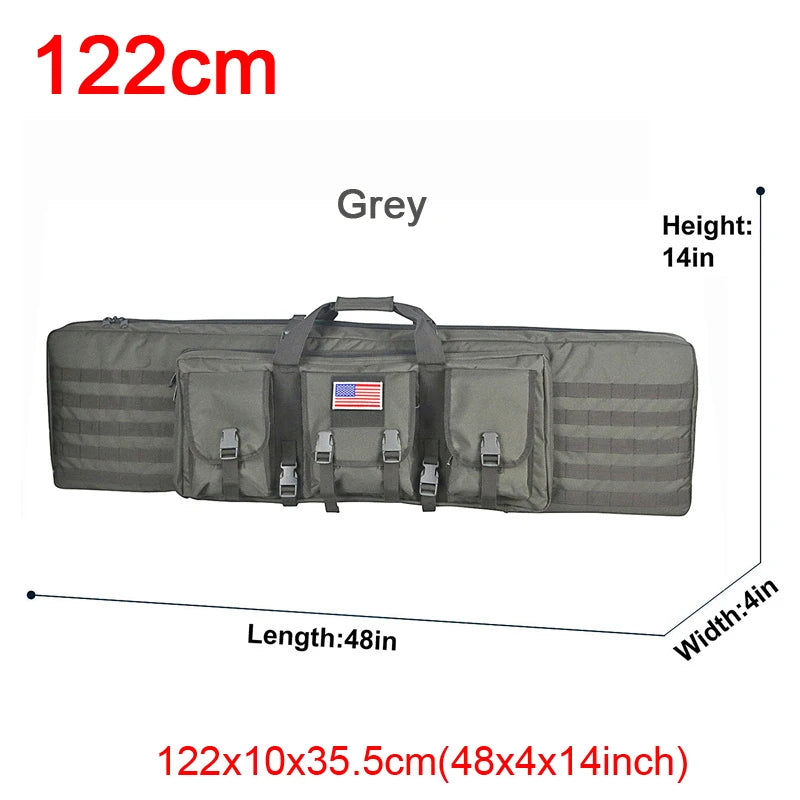 LQARMY Tactical Double Rifle Case Backpack With Molle Compartments