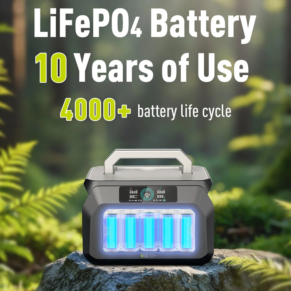 OSCAL Electric IEE 800W Portable Power Station 512Wh LiFePO4