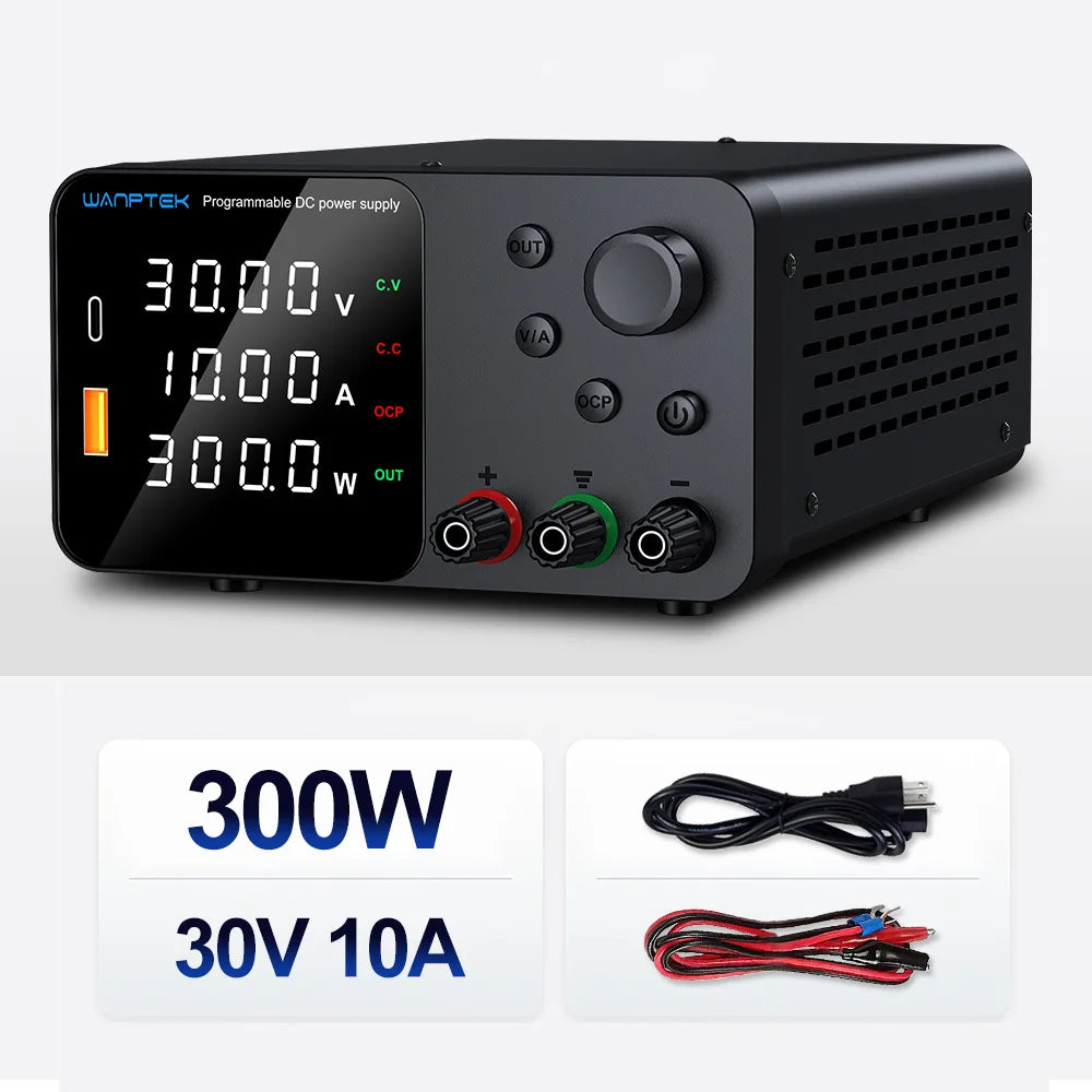 Wanptek Laboratory DC Power Supply USB Fast Charging Adjustable