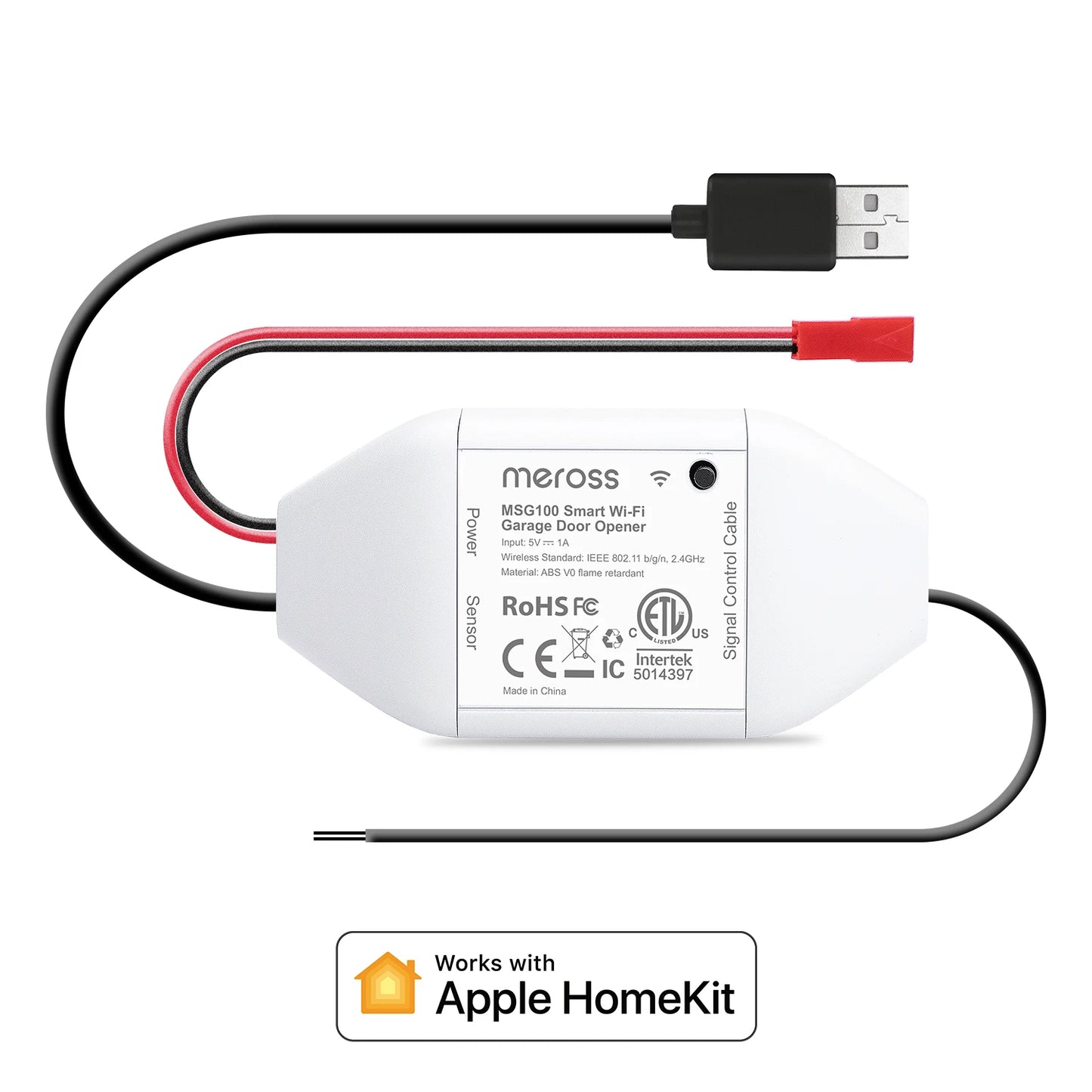 Meross HomeKit Smart WiFi Garage Door Opener MSG100 Remote Control Support Alexa Google Assistant SmartThings