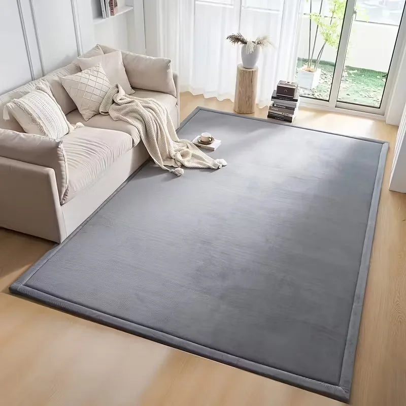 Modern Coral Velvet Carpet Soft Non-Slip Living Room Bedroom Carpet Large Area Children's Play Floor Mat For Home Decor