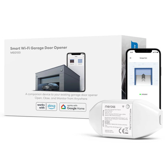Meross HomeKit Smart WiFi Garage Door Opener MSG100 Remote Control Support Alexa Google Assistant SmartThings