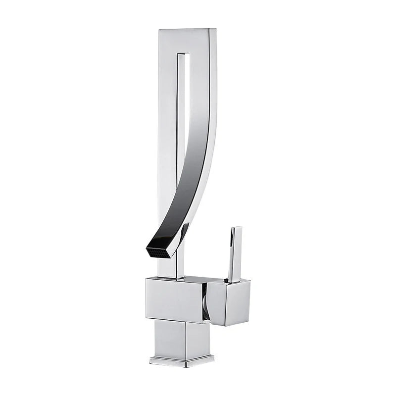 Wanmivezlo Brass Deck Mounted Waterfall Mixer Tap