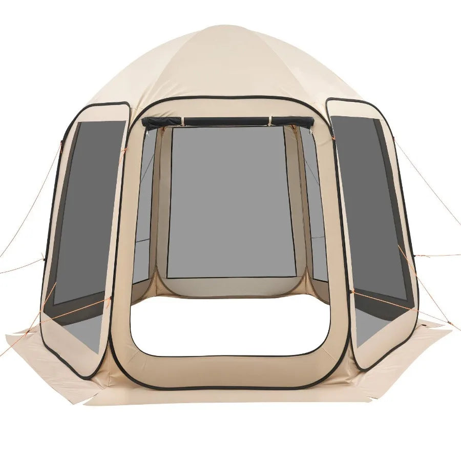 Pop Up Screened Canopy Tent With Ventilated Mesh Sides