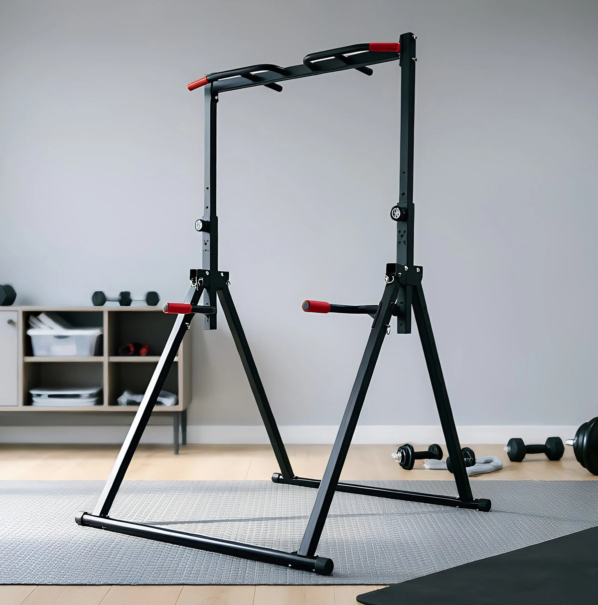Adjustable Foldable Pull Up Bar Multipurpose Home Gym Strength Trainer