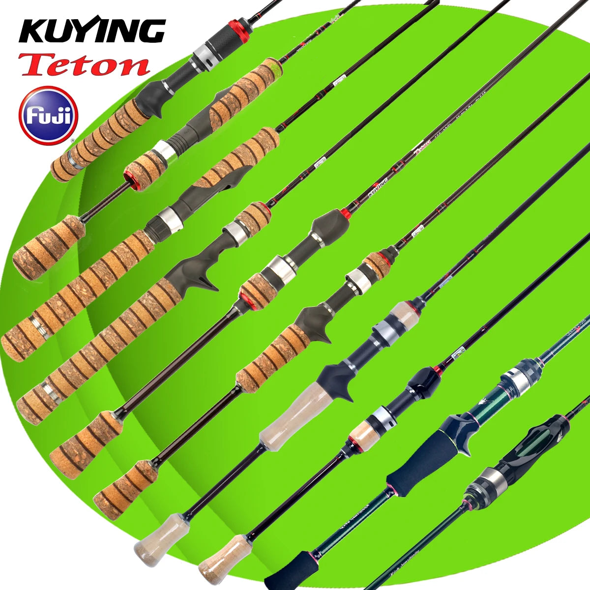 Kuying Teton Carbon Fast Action Casting Lure Rod Fuji Guides