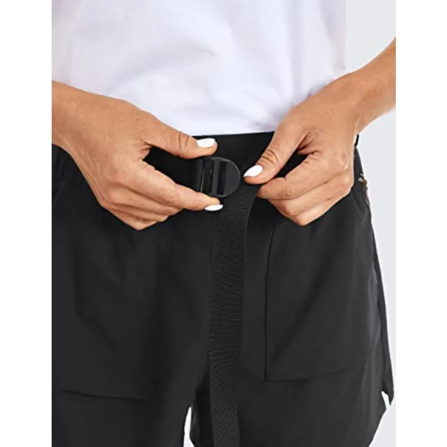 Women's Waterproof Hiking Shorts With Stretch And Zip Pockets
