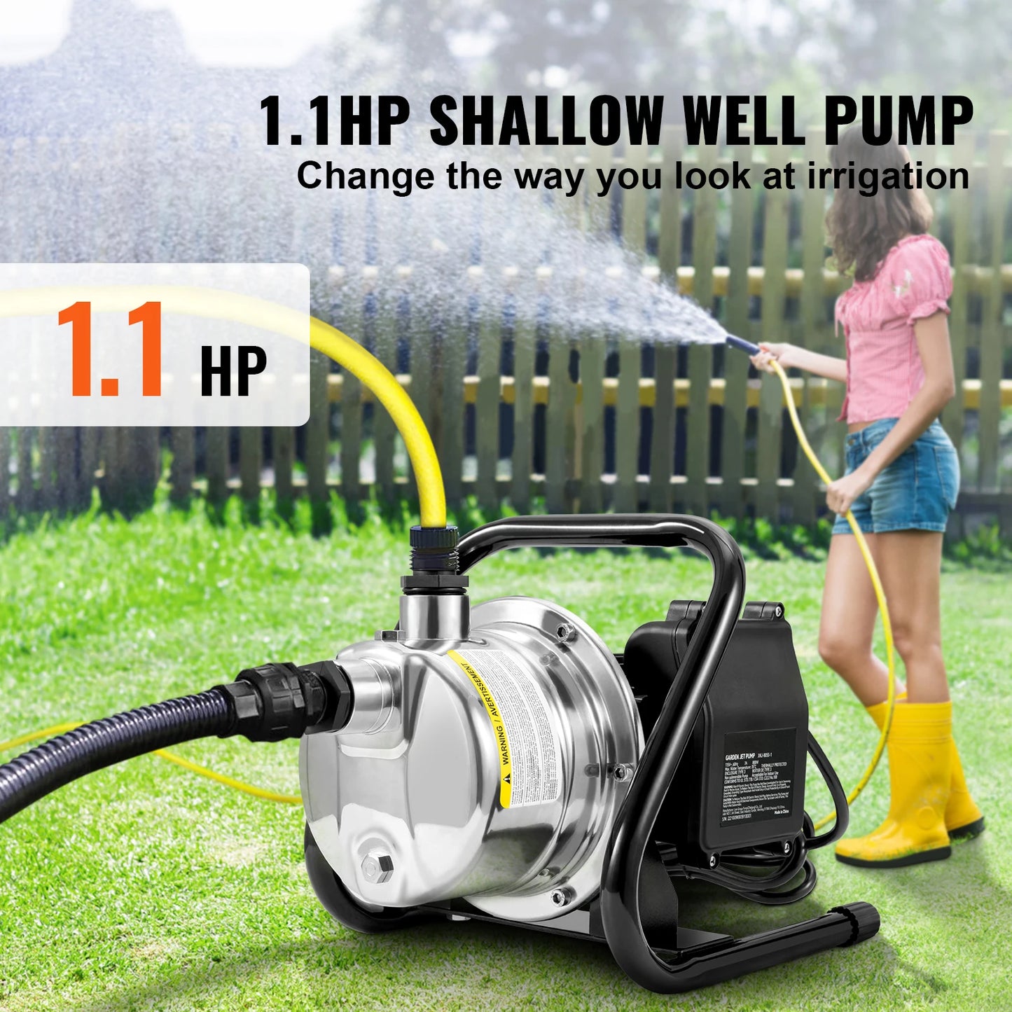 Succebuy Portable Shallow Well Pump For Residential Irrigation Systems