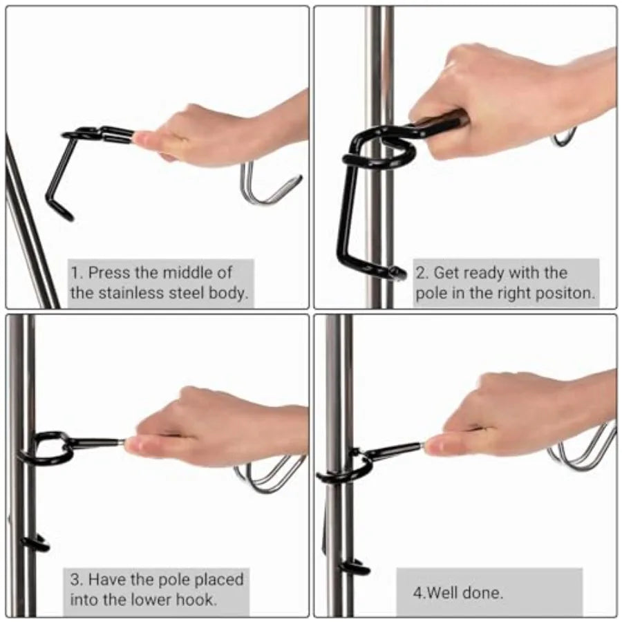 Camping Lantern Hooks 4 Pack Stainless Steel Non Slip Hangers