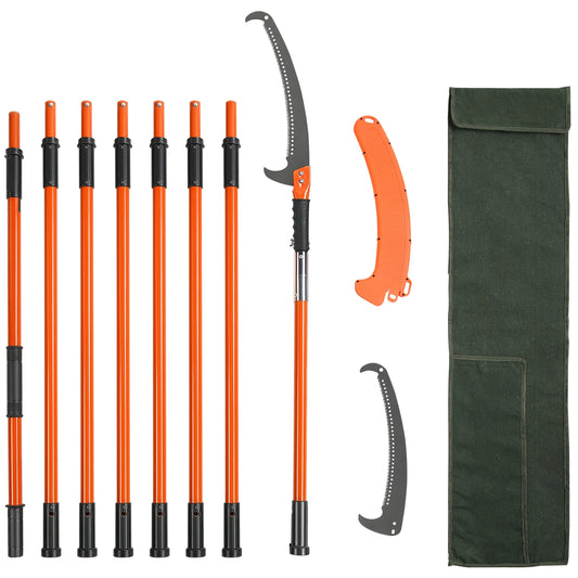 SucceBuy Extendable Pole Saw Tree Pruner with Sharp Steel Blade