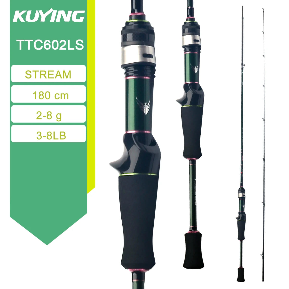 Kuying Teton Carbon Fast Action Casting Lure Rod Fuji Guides
