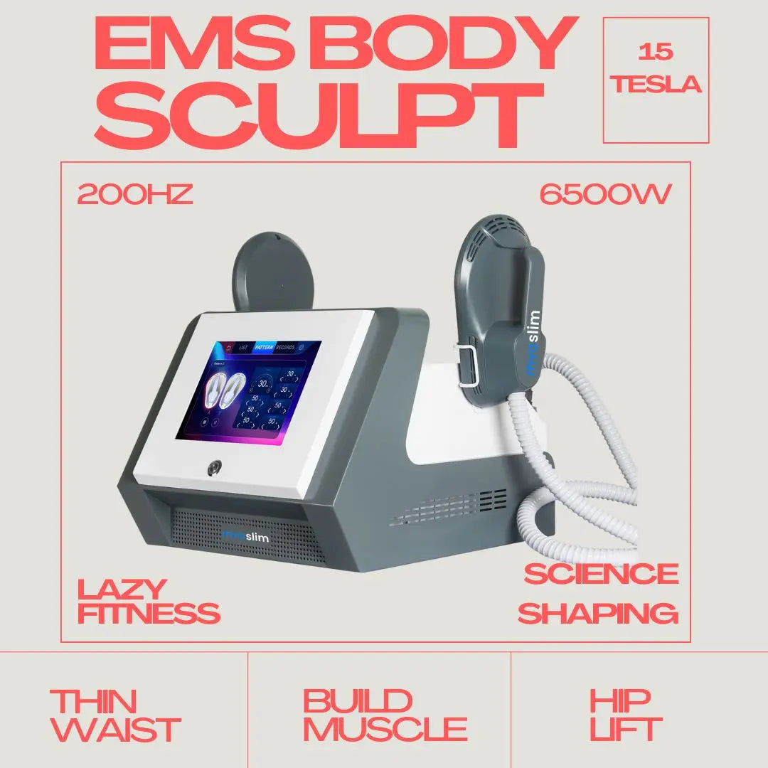 MYOslim EMS Nova Upgrade Professional Body Sculpting Machine 6500W 200HZ NEO Abdominal Muscle Builder Slimming Sculpting Device