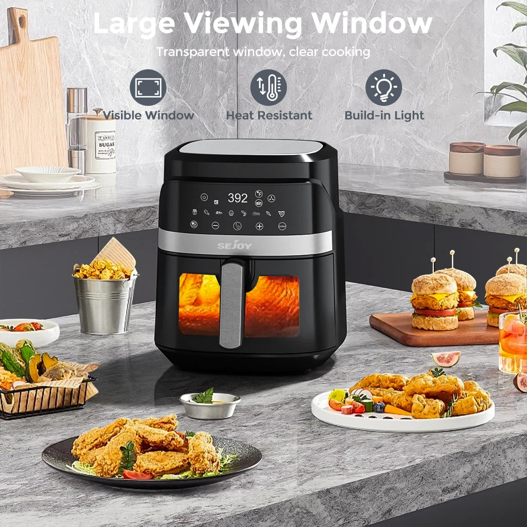Sejoy Eight In One Electric Air Fryer Oven For Healthy Cooking
