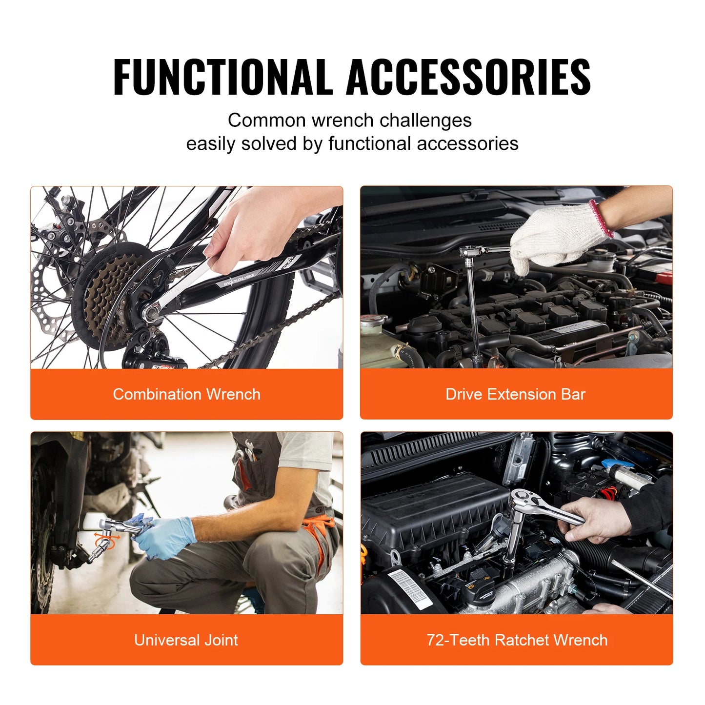 SucceBuy Mechanics Tool Set And 450 Pcs SAE Metric