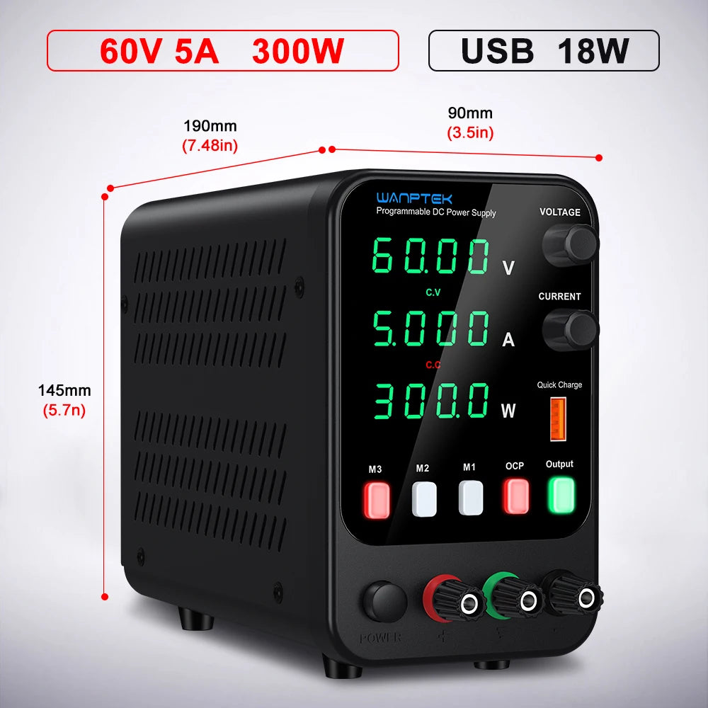 Wanptek Adjustable DC Laboratory Power Supply Ga3010tps Series