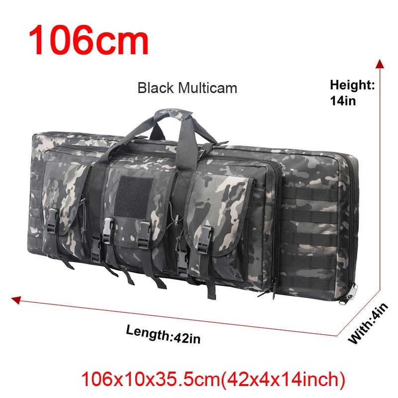 LQARMY Tactical Double Rifle Case Backpack With Molle Compartments